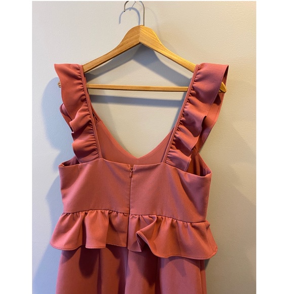 Gianni Bini Pink Peplum Jumpsuit |M| - Picture 10 of 14